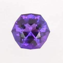 Precision Cut 13.8ct Hexagon Natural Amethyst Gemstone PC28198