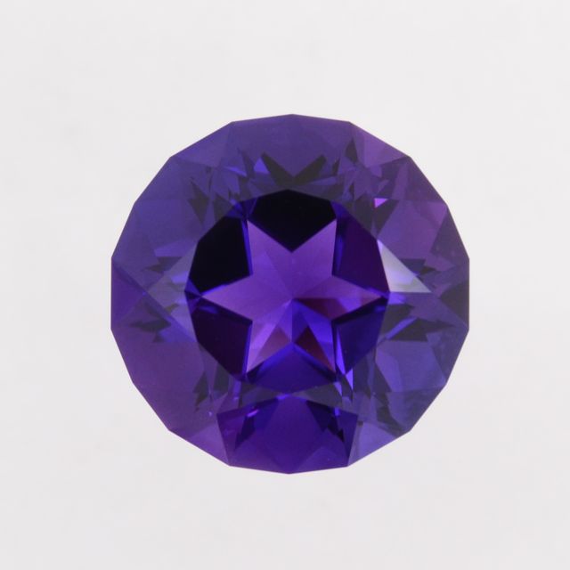 Custom Cut 16.0ct Round Natural Amethyst Gemstone GPPP272