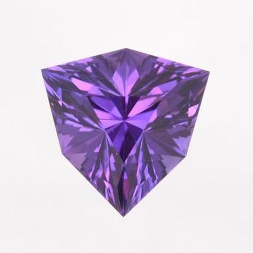 Precision Cut 4.7ct Trillion Natural Amethyst Gemstone USPP029